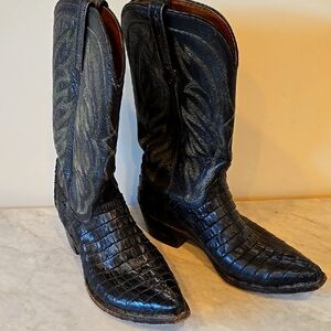 Black Alligator Boots - Lucchese